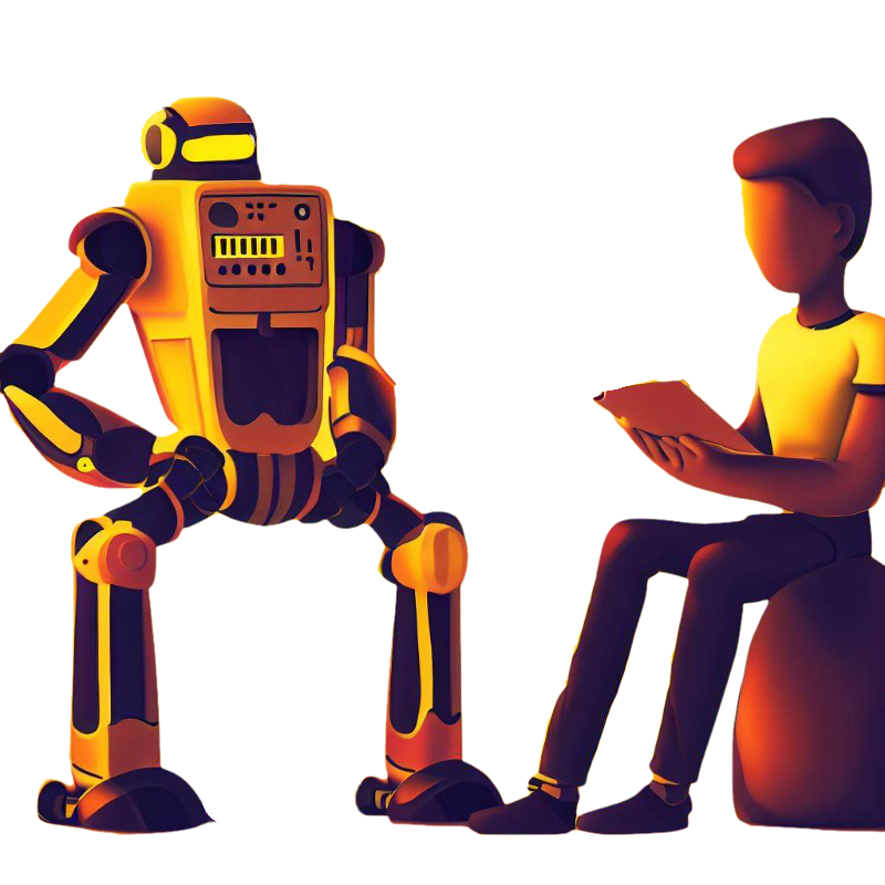 Person learning with robot