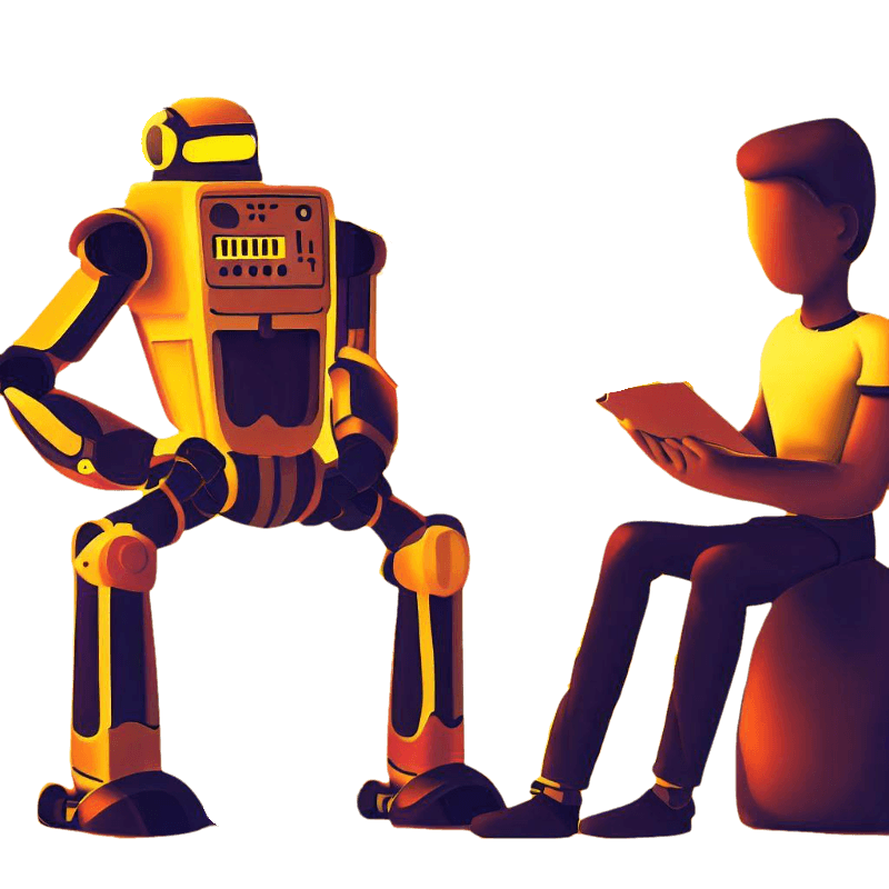 Person learning with robot